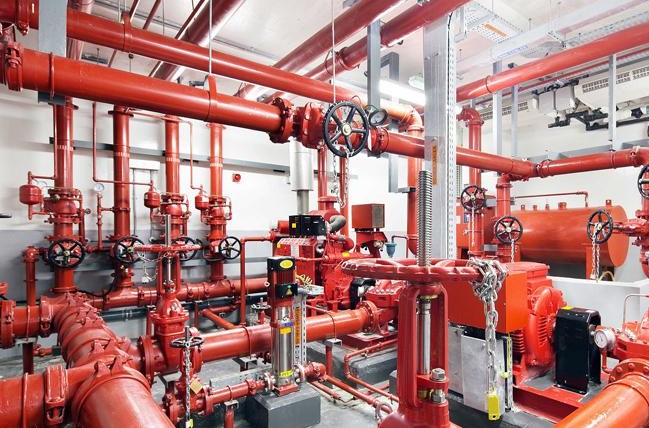 Red fire Rated Container for industrial storage in UAE